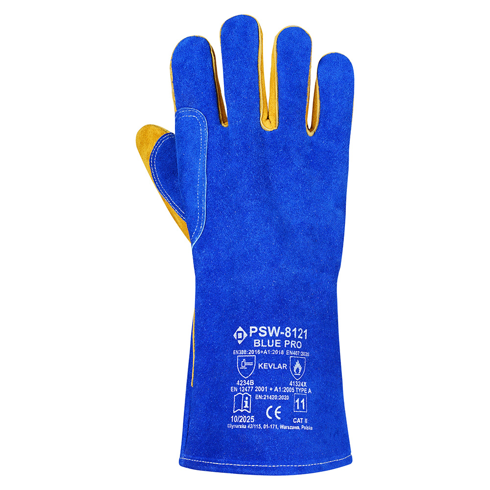 PSW-8121 Blue Pro Rękawice Spawalnicze MIG