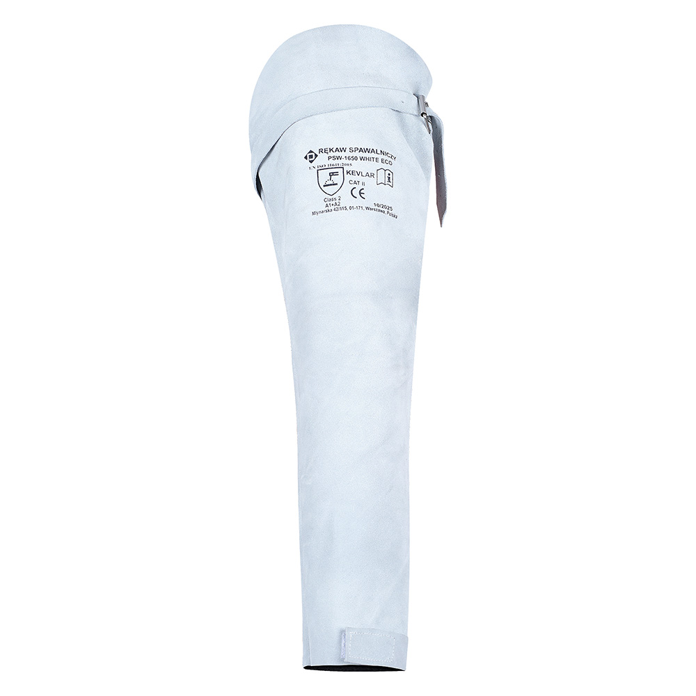 PSW-1650 White Eco skórzane Rękawy Spawalnicze