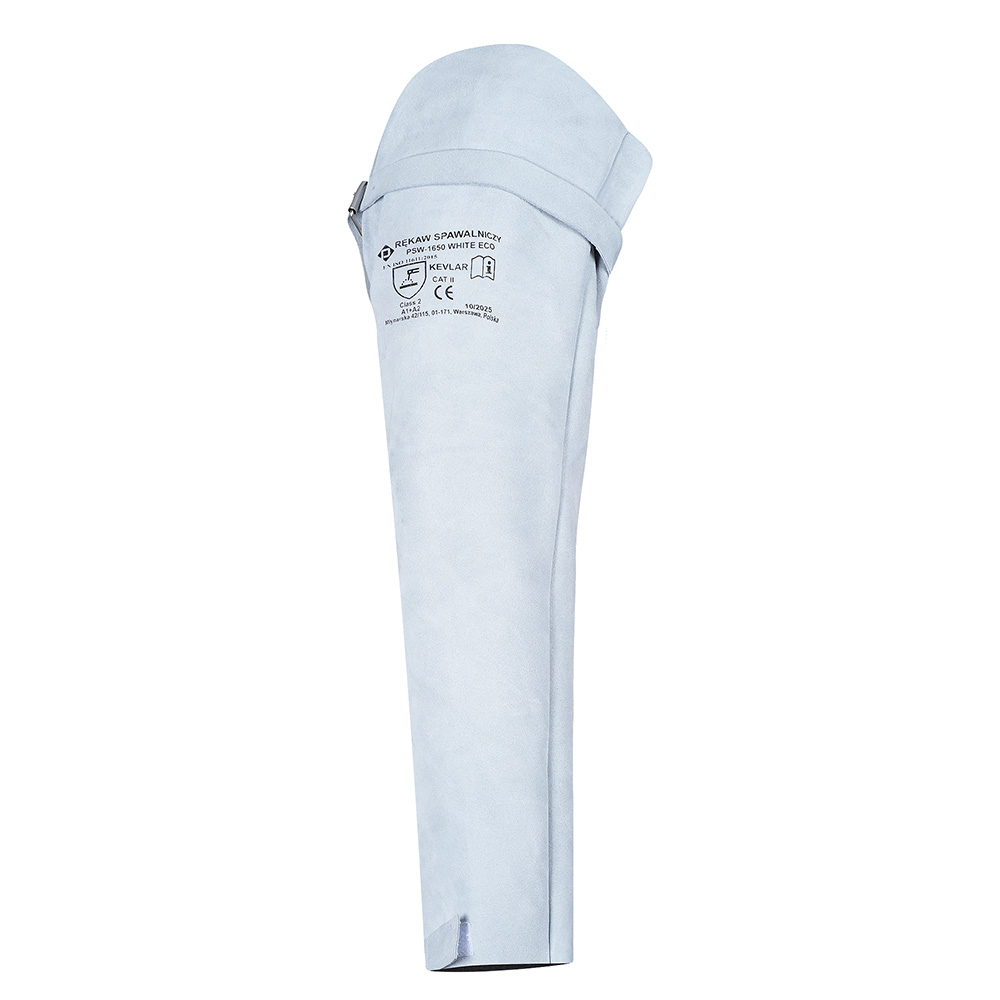 PSW-1650 White Eco skórzane Rękawy Spawalnicze